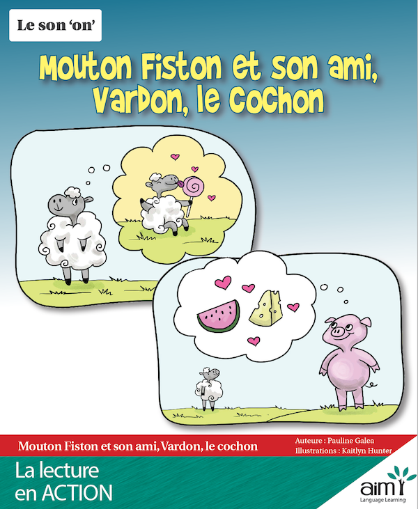 Mouton Fiston et son ami,  Verdon, le cochon - Reader (minimum of 6)